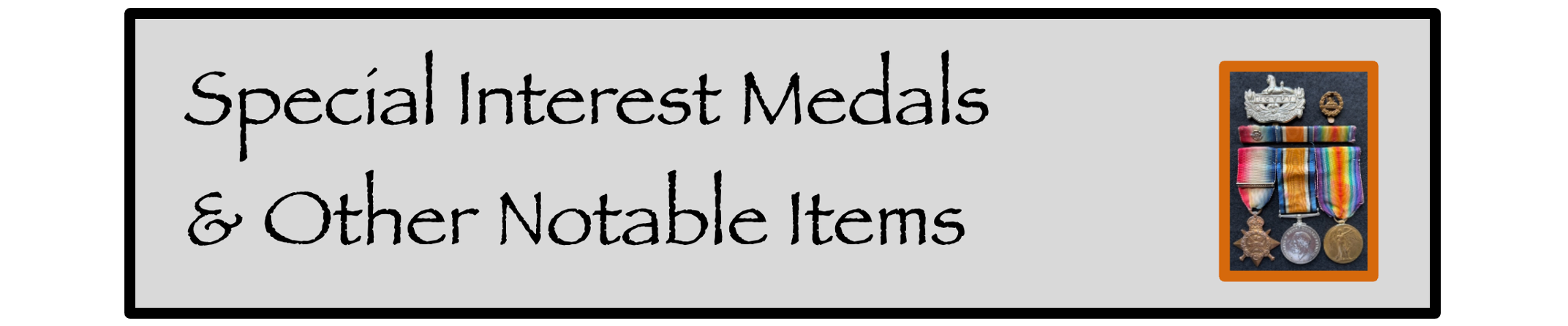 Special Interest Medals & Other Notable Items – Maddox Medals & Militaria