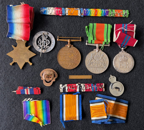 Mixed collection of medals & other items to ARTHUR CURRY, 2/10th Bn Middlesex Regiment (wounded at Gallipoli) & Wiltshire Special Constabulary, & 2 x rare American Red Cross certificates to his wife DOROTHY CURRY, a volunteer at the ‘DONUT DUGOUT’ Devizes