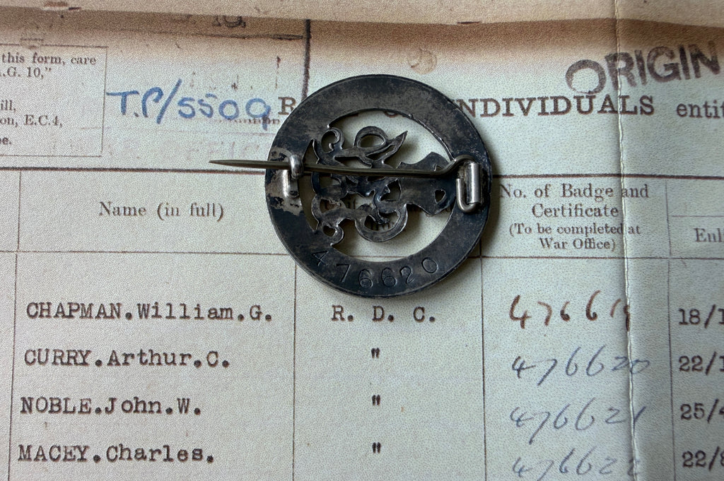 Mixed collection of medals & other items to ARTHUR CURRY, 2/10th Bn Middlesex Regiment (wounded at Gallipoli) & Wiltshire Special Constabulary, & 2 x rare American Red Cross certificates to his wife DOROTHY CURRY, a volunteer at the ‘DONUT DUGOUT’ Devizes