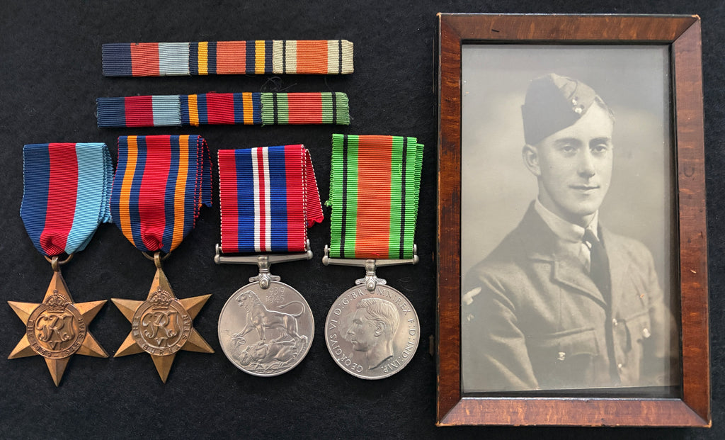 WW2 Burma Star Medal Group – 1939-1945 Star, Burma Star, Defence Medal & War Medal - JEFFREY PETER HARRIS – Royal Air Force Volunteer Reserve