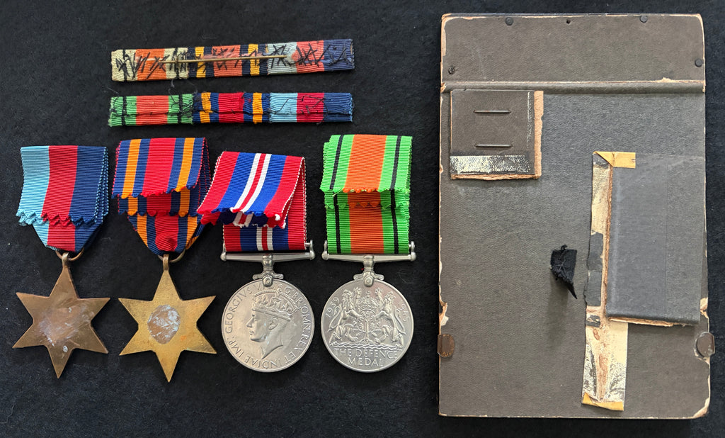 WW2 Burma Star Medal Group – 1939-1945 Star, Burma Star, Defence Medal & War Medal - JEFFREY PETER HARRIS – Royal Air Force Volunteer Reserve
