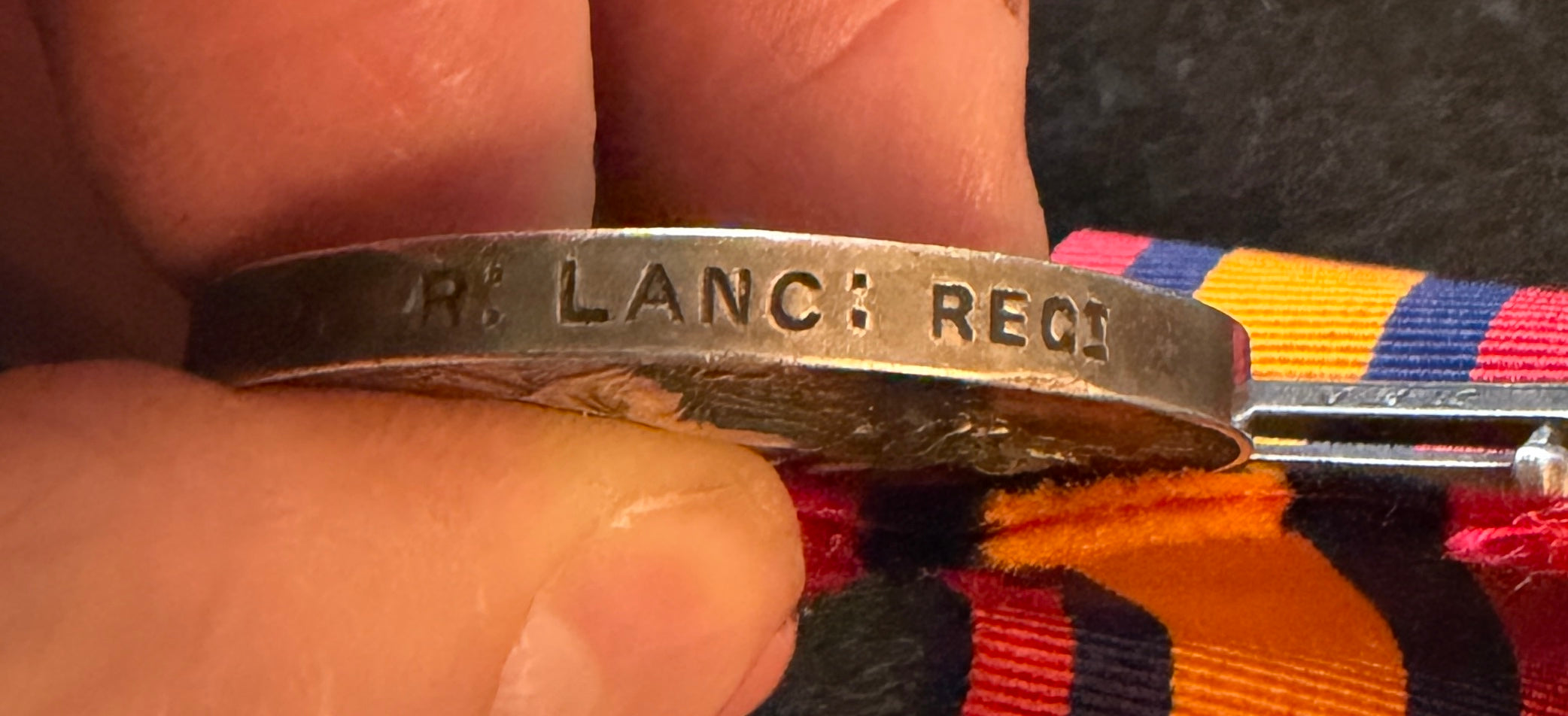 Queen’s South Africa Medal with ‘Laing’s Nek’ bar – Private JAMES HOLLAND – Royal Lancashire Regiment