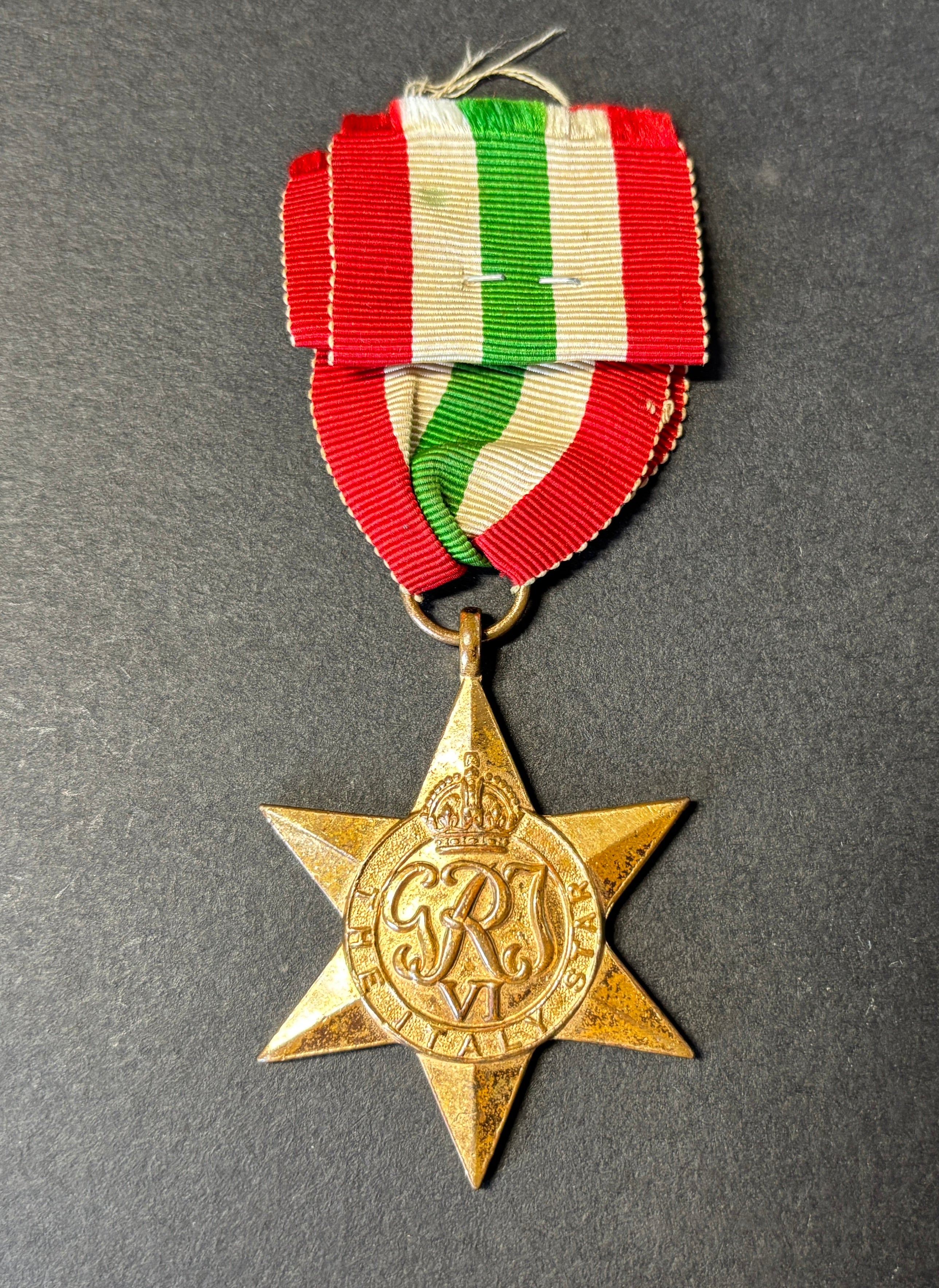 WW2 single medal - Italy Star - awarded to B.O.KILLIAN - South African