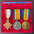 WW1 medal trio - 1914-15 Star, British War Medal & Victory Medal – Gunner, later 2nd Lieutenant FRANK VICTOR TILSLEY – Royal Garrison Artillery