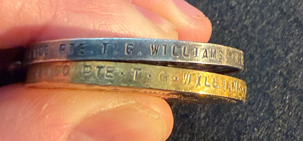 WW1 Medal Pair – British War Medal & Victory Medal – awarded to THOMAS GRUNDY WILLIAMS – Machine Gun Corps
