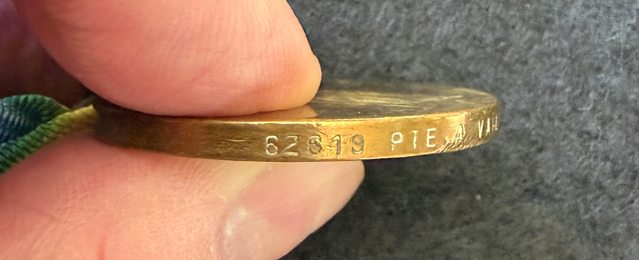 WW1 Victory Medal (Single medal only) awarded to Private ARTHUR VARLEY of the 7th (Service) Battalion Lincolnshire Regiment – Wounded in action in France two days before ‘Armistice’