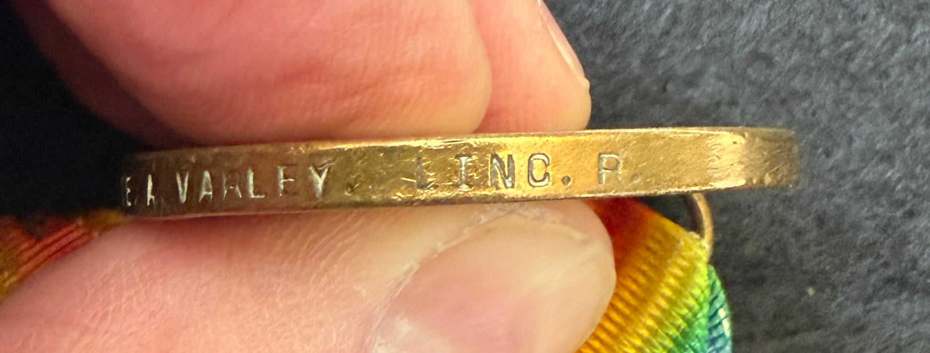 WW1 Victory Medal (Single medal only) awarded to Private ARTHUR VARLEY of the 7th (Service) Battalion Lincolnshire Regiment – Wounded in action in France two days before ‘Armistice’
