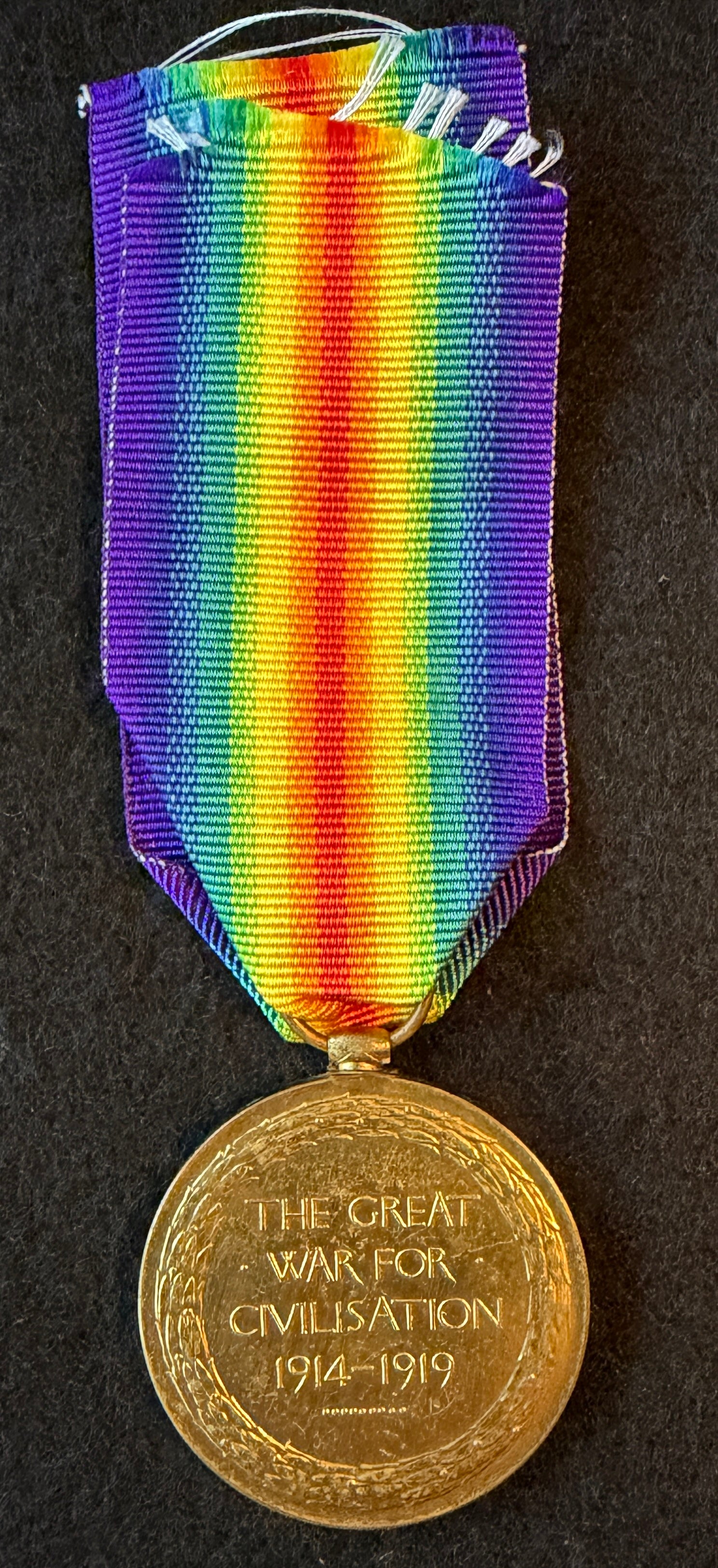 WW1 Victory Medal (Single medal only) awarded to Private JOSEPH BALDWIN of the Royal Army Medical Corps