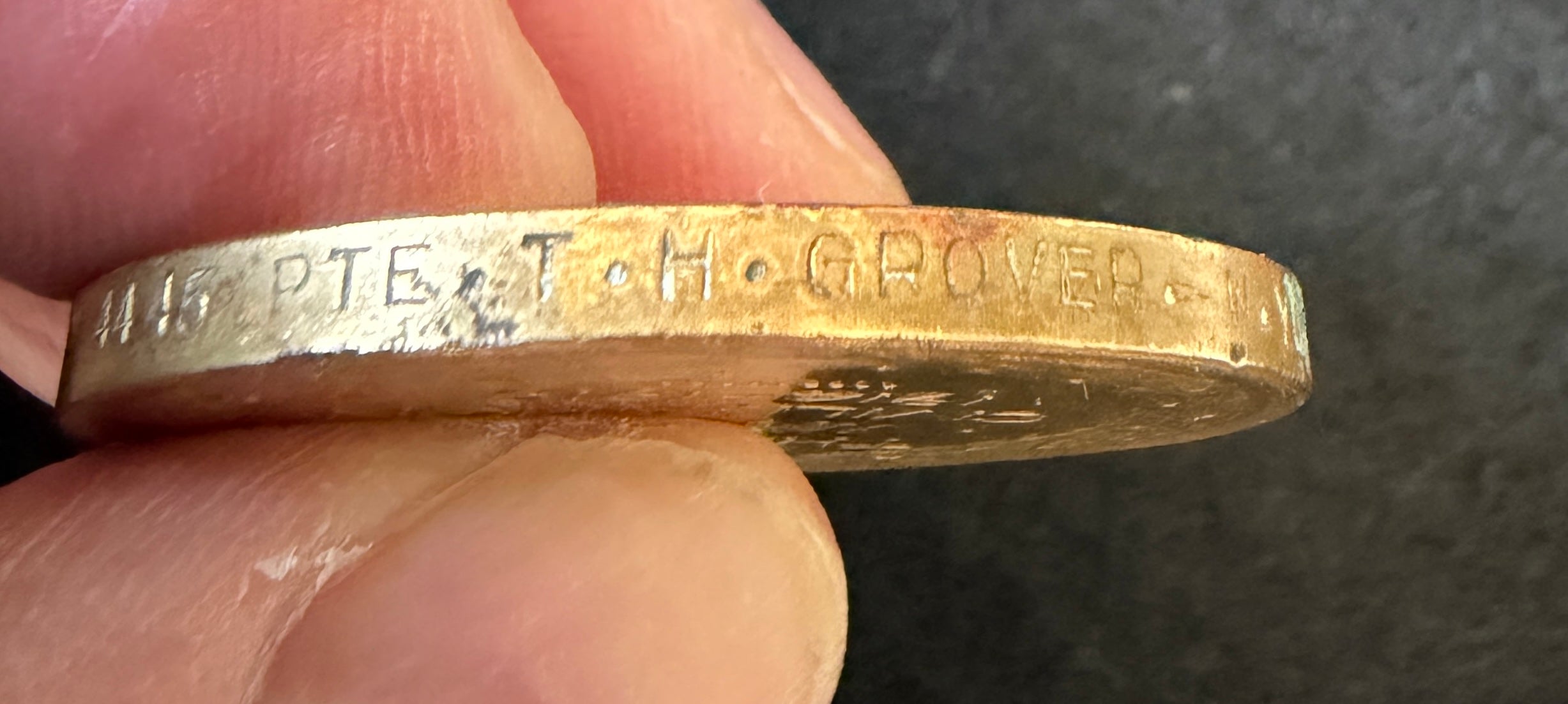 WW1 Victory Medal (Single medal only) awarded to Private THOMAS HENRY GROVER of the 7th Bn West Yorkshire Regiment, the ‘Leeds Rifles’ - KIA opening phase (first 24 hours) Battle of the Somme