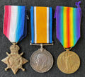 WW1 medal group – 1914-15 Star, British War Medal & Victory Medal - awarded to Private ARTHUR SINGLETON of the Royal Lancaster Regiment – Wounded Second Battle of Ypres