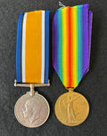 WW1 medals x 2 (missing 1914-15 Star) - British War Medal & Victory Medal - awarded to Private ALBERT WINTLE of the Gloucestershire Regiment – DRUMMER – Western Front, Somme, Passchendaele & Italian Front
