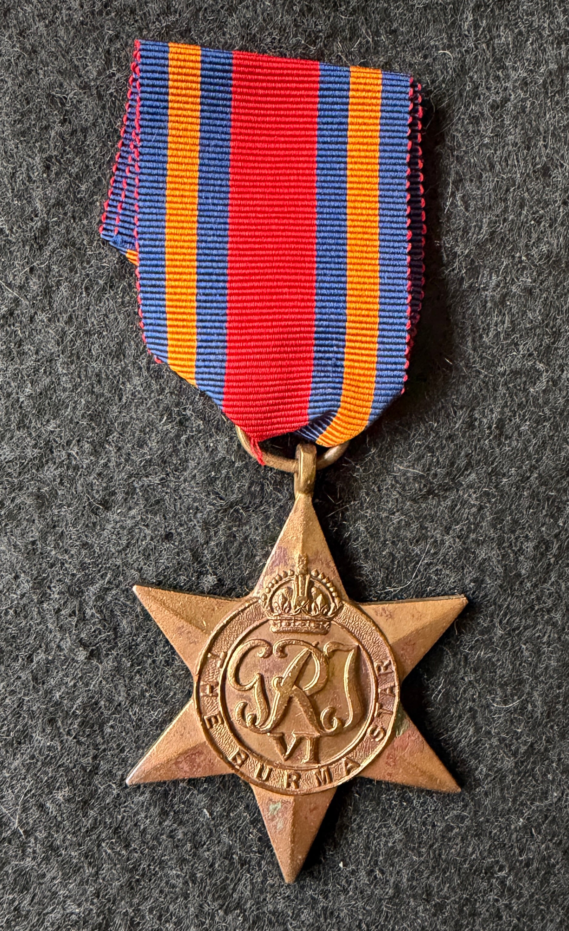 WW2 Burma Star (single medal only) – awarded to Naik UJAGAR SINGH of the 15th Punjab Regiment