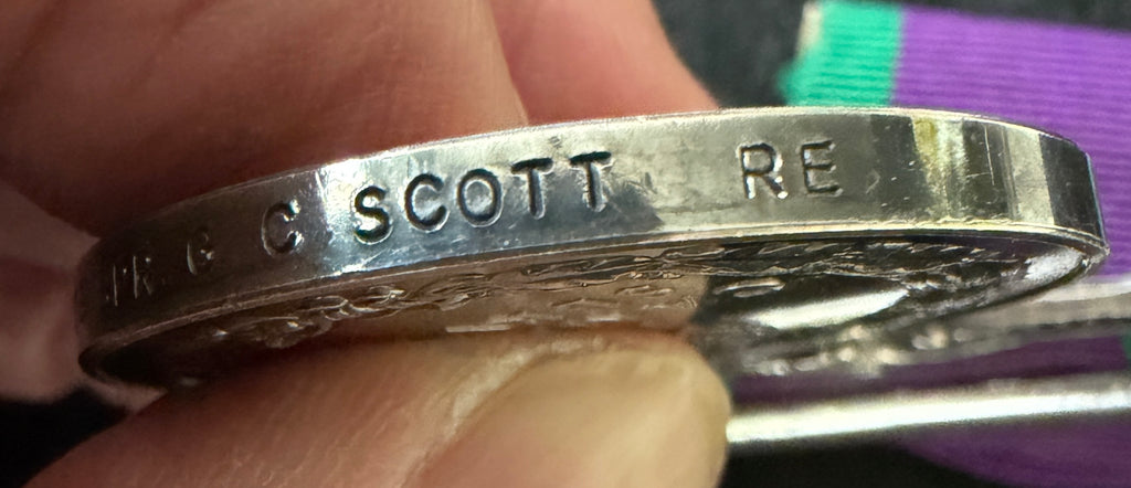 General Service Medal (1962) with ‘Northern Ireland’ clasp – awarded to Sapper G C SCOTT of the Royal Engineers