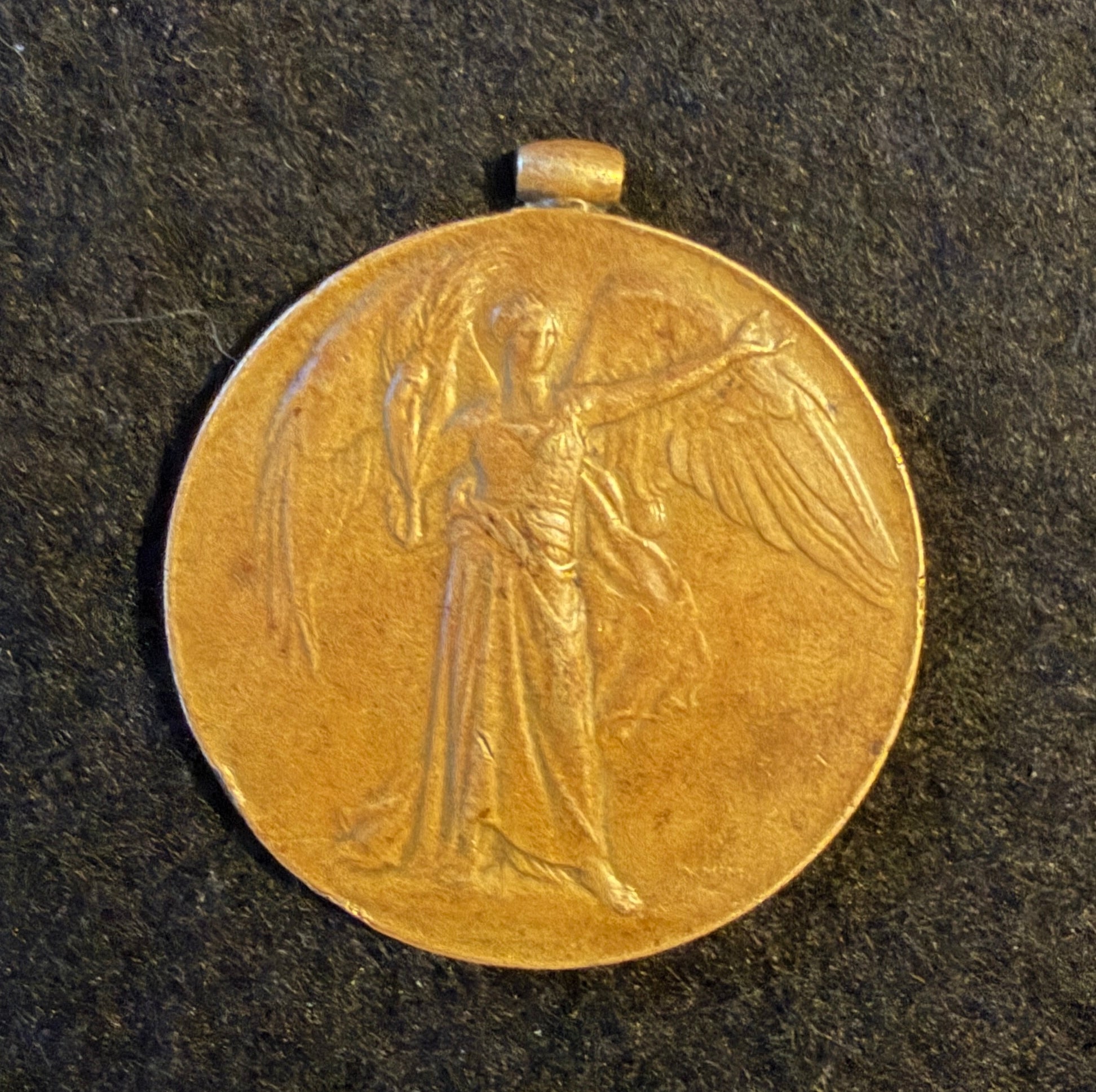 WW1 Victory Medal (single medal only, without ring suspender and ribbon) – awarded to Private GEORGE WHITTAKER of the 1st Battalion the King’s (Liverpool Regiment)