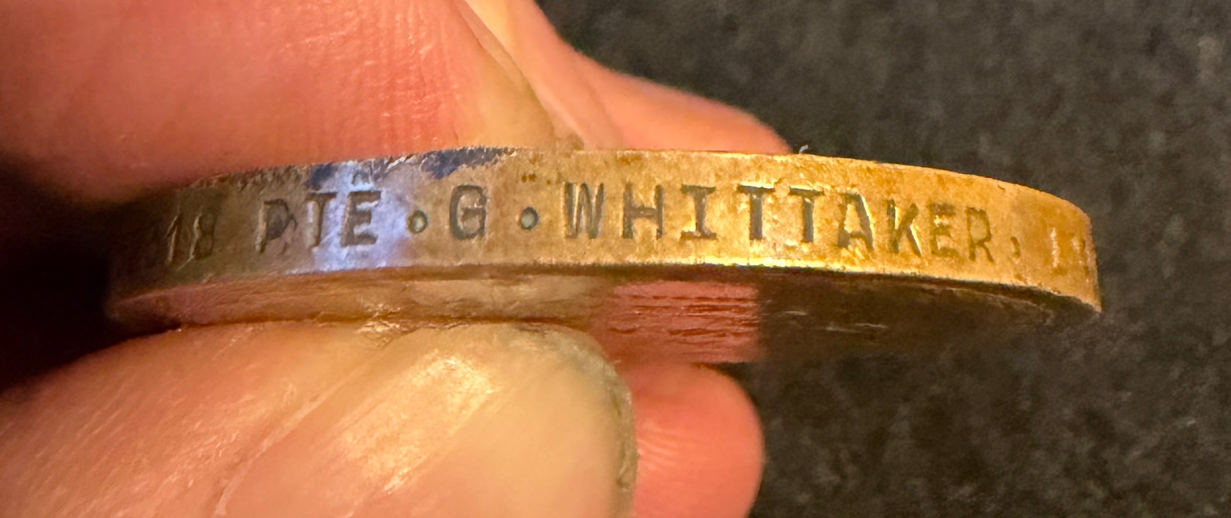 WW1 Victory Medal (single medal only, without ring suspender and ribbon) – awarded to Private GEORGE WHITTAKER of the 1st Battalion the King’s (Liverpool Regiment)