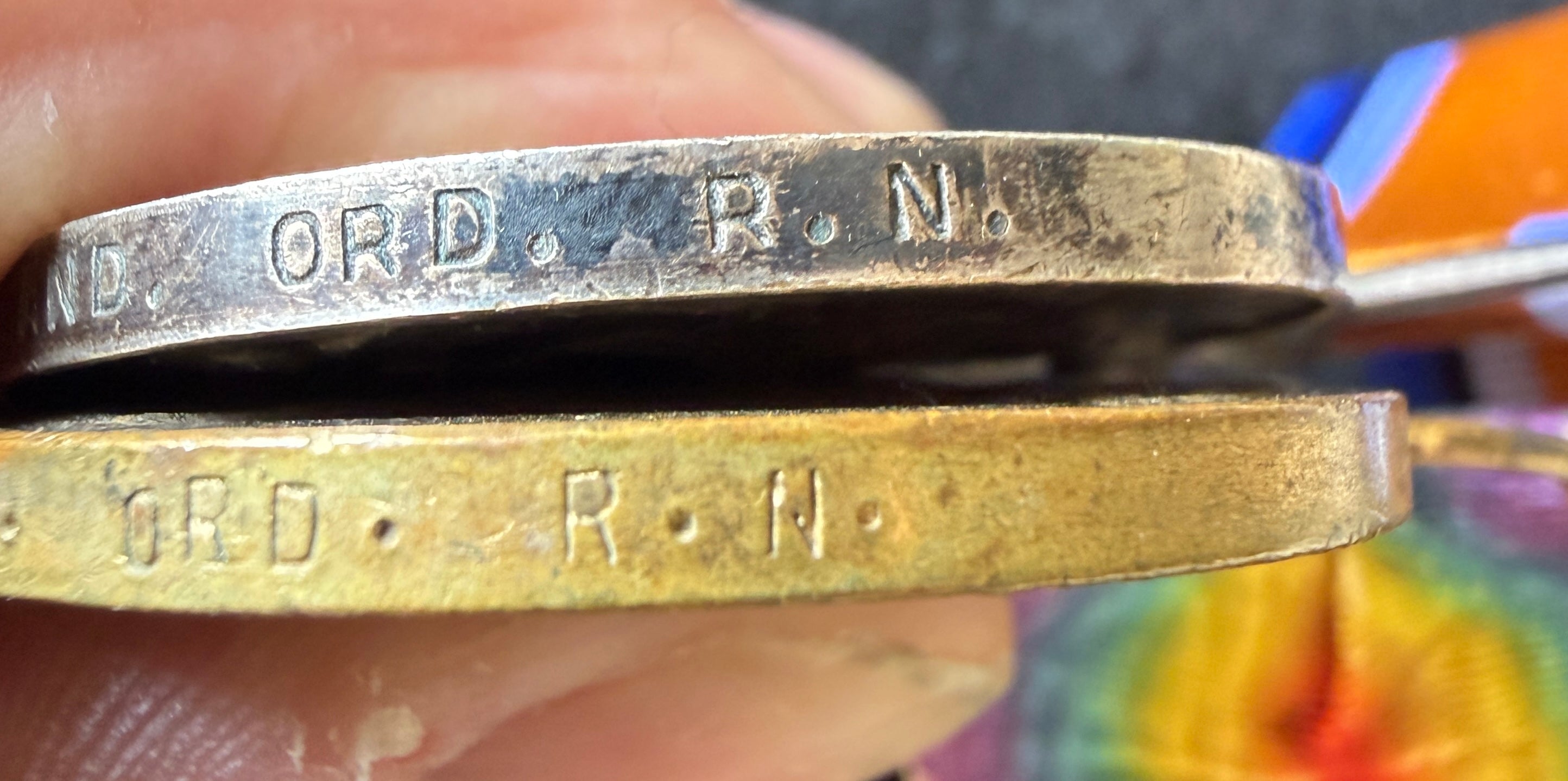 WW1 medal pair – British War Medal & Victory Medal – awarded to HENRY JOHN EAGLAND Royal Navy