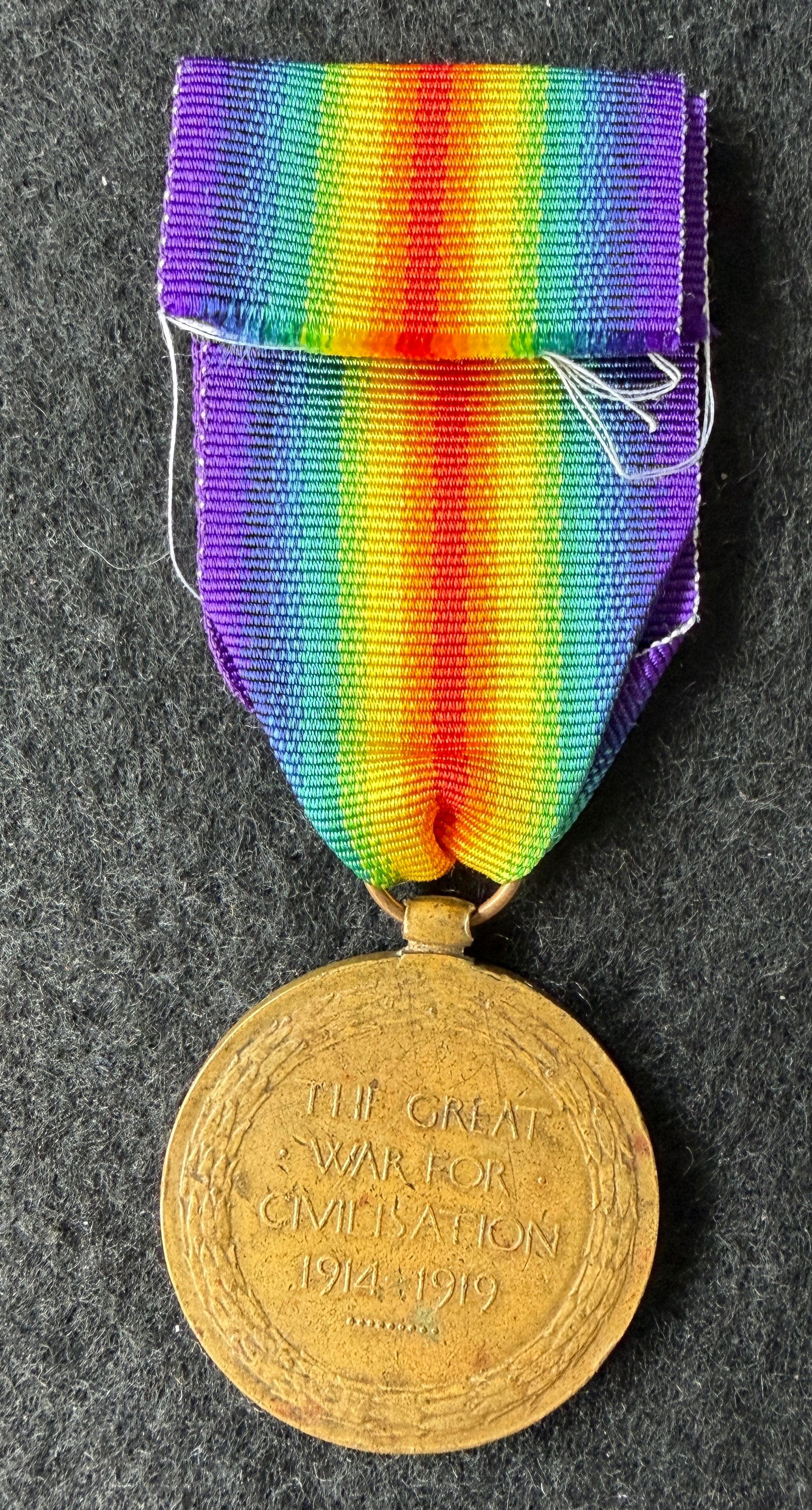 WW1 Victory Medal (Single medal only) – Awarded to Private ANDREW SWAN of the 17th (Service) Battalion Royal Scots, also known as ‘Rosebery’s Bantams’ – Wounded in action