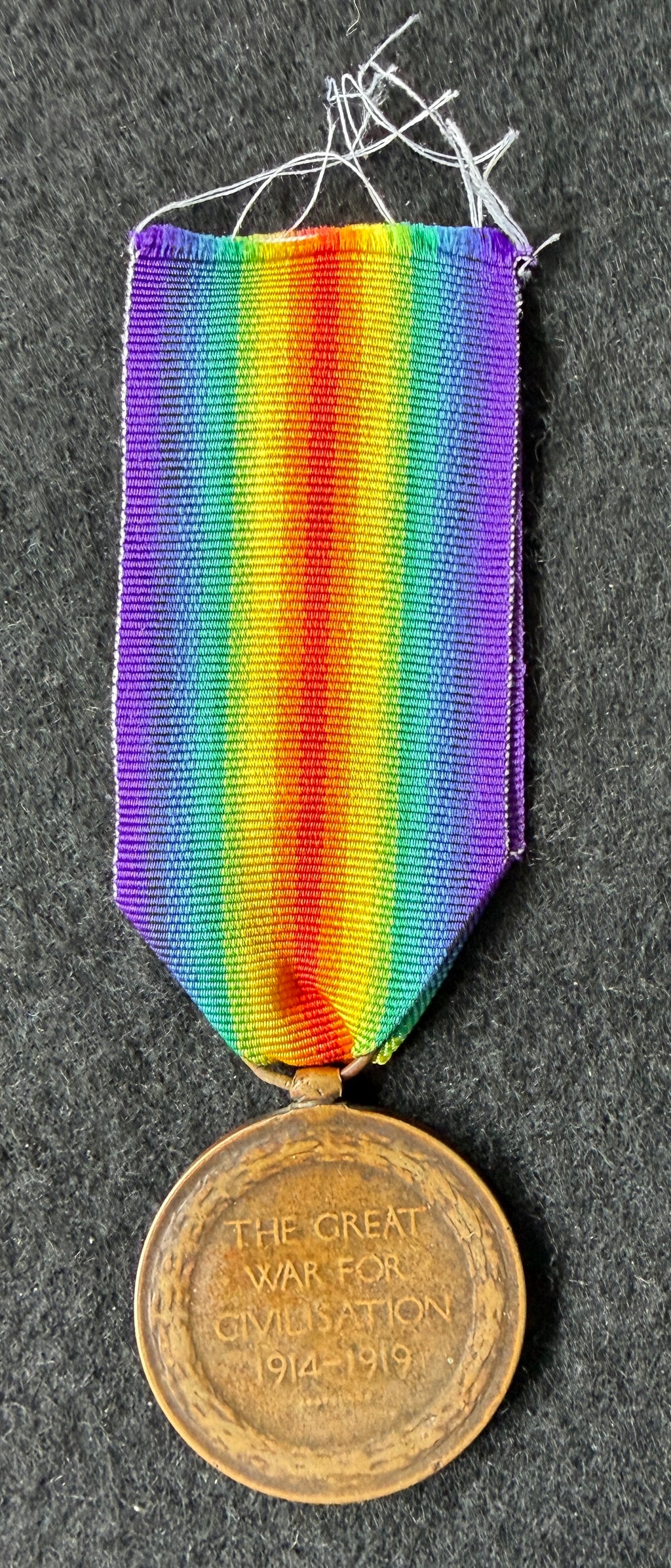 WW1 Victory Medal (Single medal only) – Awarded to Private THOMAS PRITCHARD of the Royal Army Service Corps