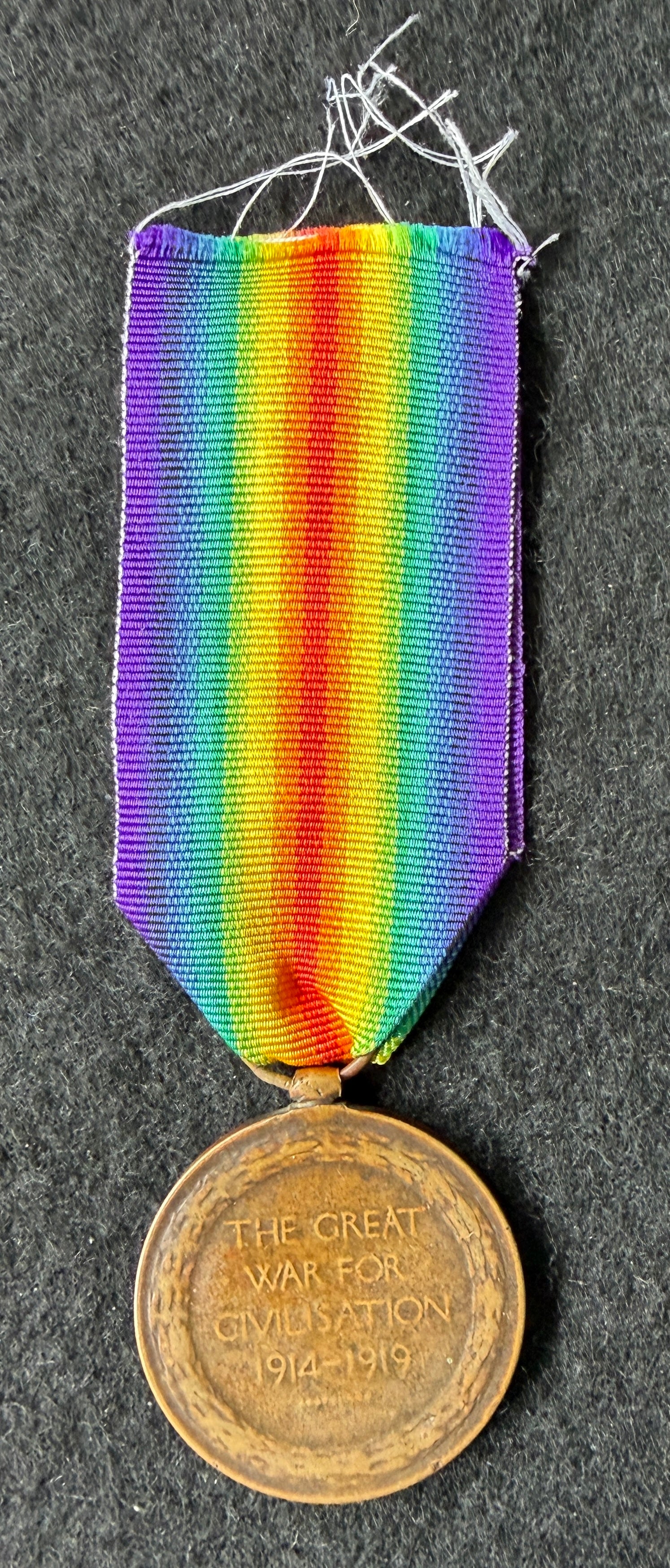 WW1 Victory Medal (Single medal only) – Awarded to Private THOMAS PRITCHARD of the Royal Army Service Corps