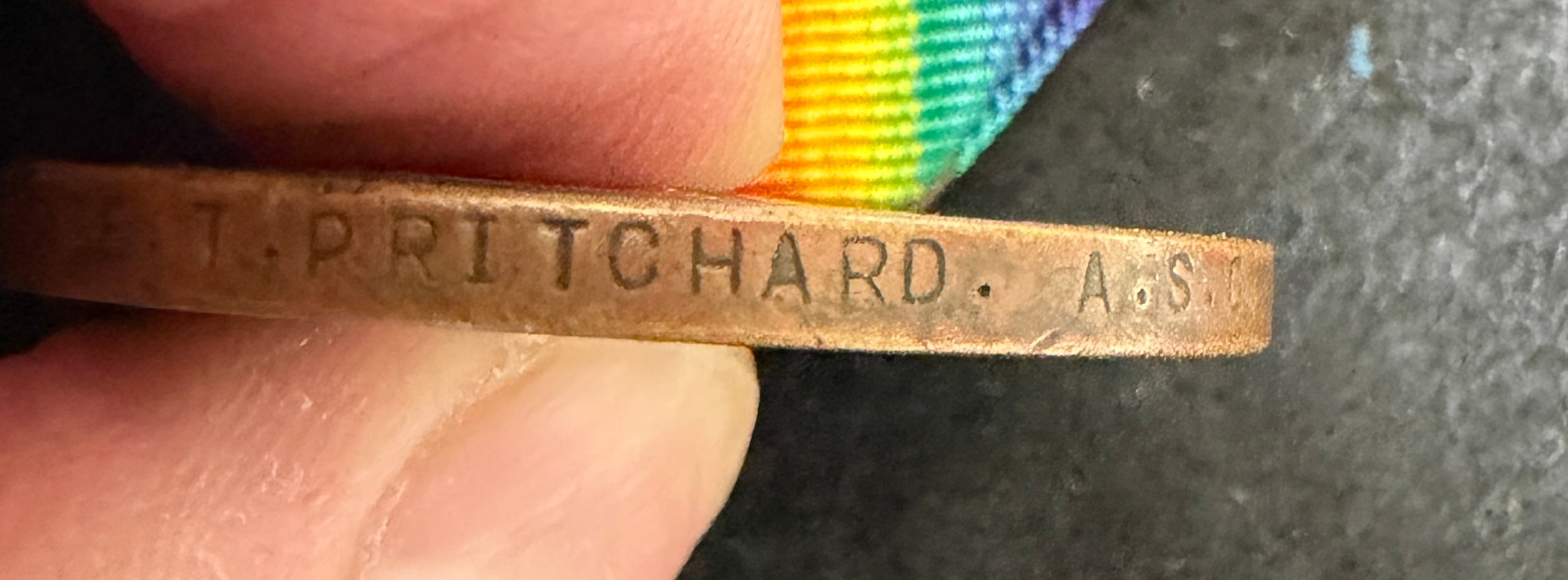 WW1 Victory Medal (Single medal only) – Awarded to Private THOMAS PRITCHARD of the Royal Army Service Corps