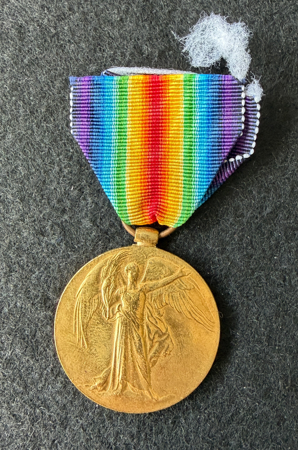 WW1 Victory Medal (Single medal only) – Awarded to Private HERBERT MALCOLM BACON of the Queen’s Regiment (Royal West Surrey), later Labour Corps