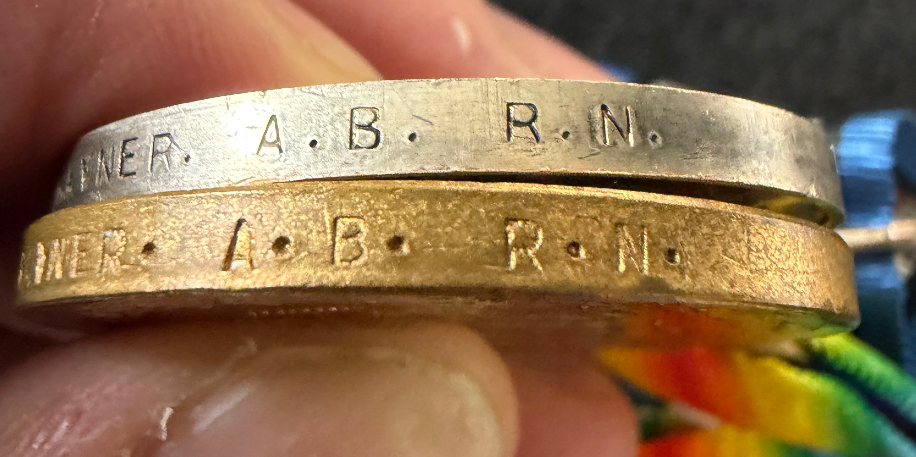 Interesting WW1 medal pair, British War & Victory Medal, awarded to ALBERT DRAYNER Royal Navy, with bronze National Fire Brigade Union Long Service Medal to brother JAMES DRAYNER, Sandgate Fire Brigade, Kent, with associated British Fire Services letter