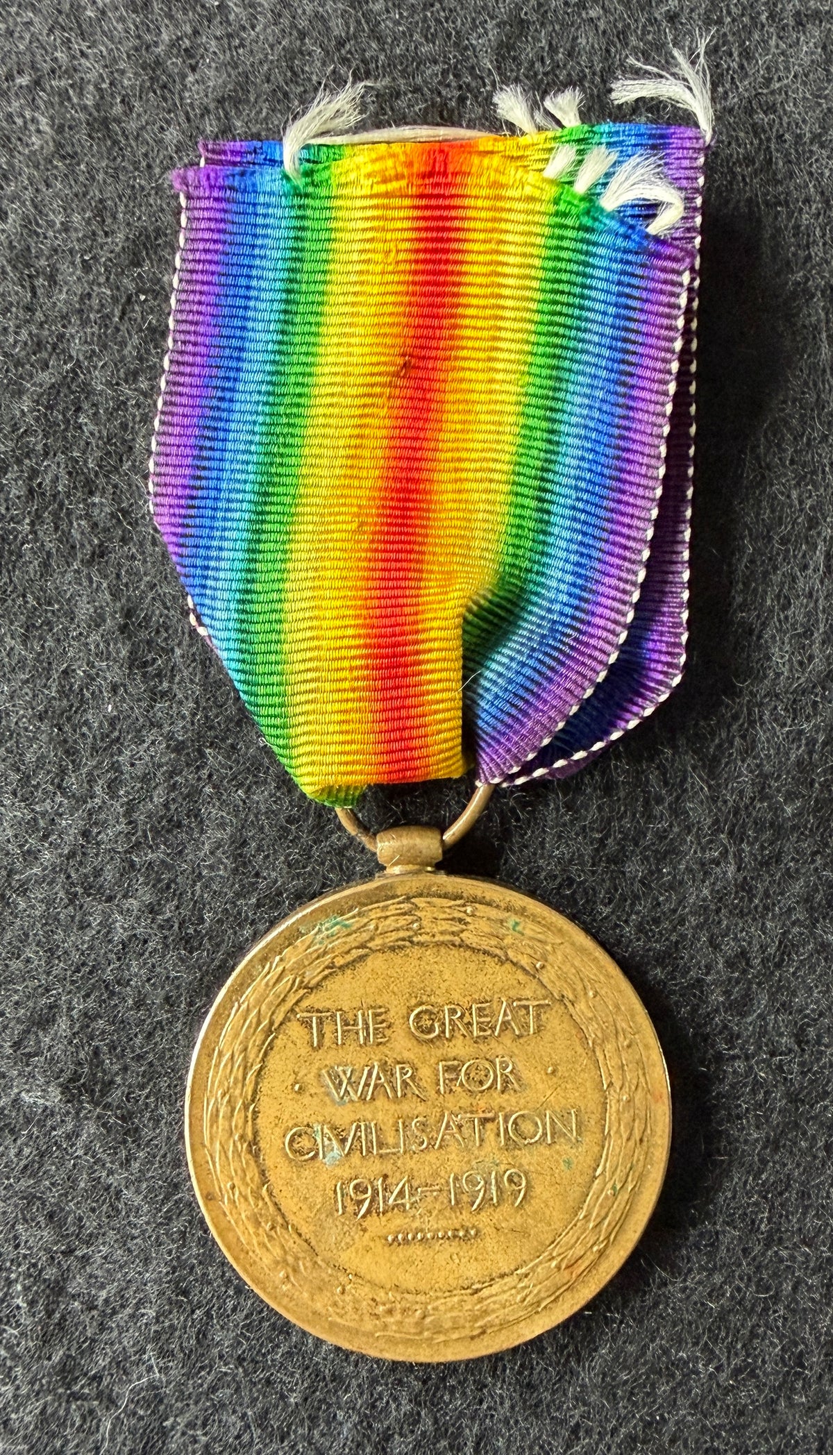 WW1 Victory Medal (Single medal only) – Awarded to Sapper WILLIAM  ALEXANDER of the Royal Engineers – ‘RAILWAYS’