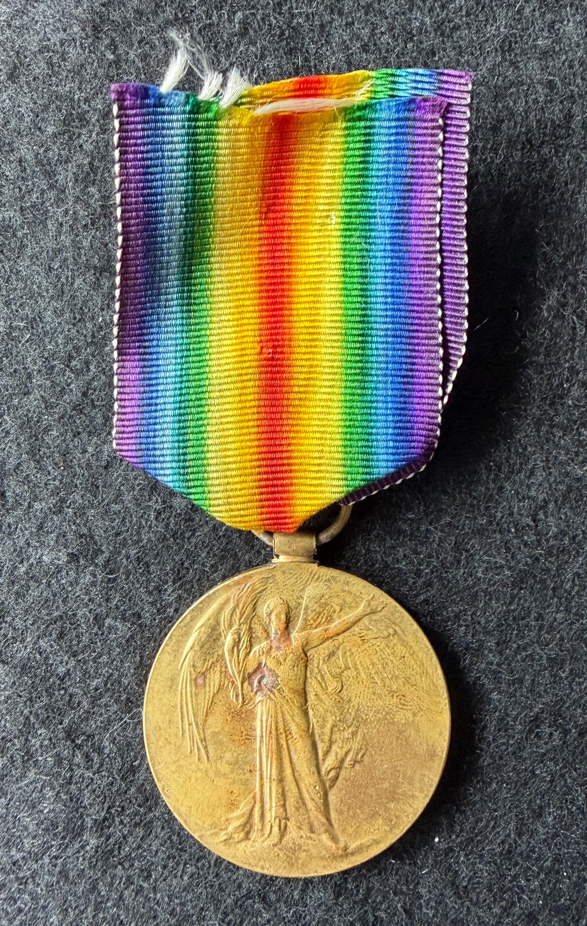 WW1 Victory Medal (Single) - To Private JOHN ALEXANDER 6th Battalion Royal Scots Fusiliers, later 2nd Bn RSF – Wounded German Spring Offensive – INTERESTING social history – Princess Louise Scottish Hospital for Limbless Sailors and Soldiers, Erskine