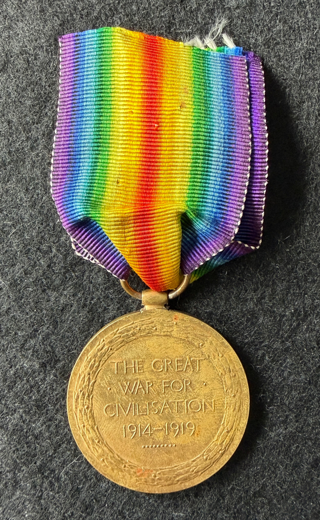 WW1 Victory Medal (Single) - To Private JOHN ALEXANDER 6th Battalion Royal Scots Fusiliers, later 2nd Bn RSF – Wounded German Spring Offensive – INTERESTING social history – Princess Louise Scottish Hospital for Limbless Sailors and Soldiers, Erskine