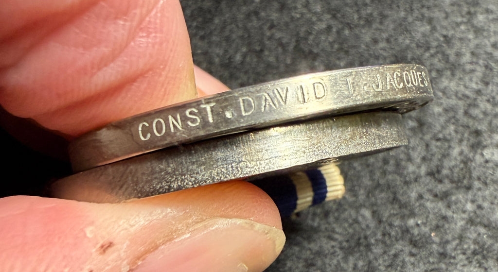 POLICE medal group – Defence Medal, West Riding Constabulary Police Long Service & Good Conduct Medal, St John Ambulance Association Medal + re-examination bars & West Yorkshire Police Retirement Medal awarded to Police Constable DAVID TODD JACQUES
