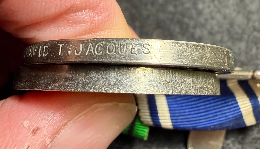 POLICE medal group – Defence Medal, West Riding Constabulary Police Long Service & Good Conduct Medal, St John Ambulance Association Medal + re-examination bars & West Yorkshire Police Retirement Medal awarded to Police Constable DAVID TODD JACQUES