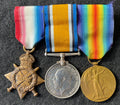 WW1 medal trio – 1914-15 Star, British War Medal and Victory Medal, awarded to Private 17271 ROBERT ALLPORT of the 5th Battalion Durham Light Infantry – Seriously wounded in action and discharged – Possible Somme wounding - Died 1919 Pleurisy