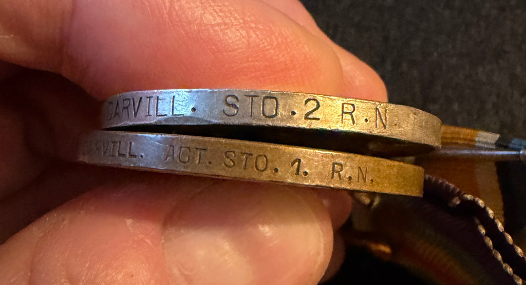 British War, Victory Medal & Imperial Service Medal - CECIL MARTIN DARVILL – ‘STOKER’ in the Royal Navy, Royal Air Force & Air Ministry + original service records - Served on HMS SPORTIVE in BLACK SEA operations, including EVACUATION FROM ODESSA 1920