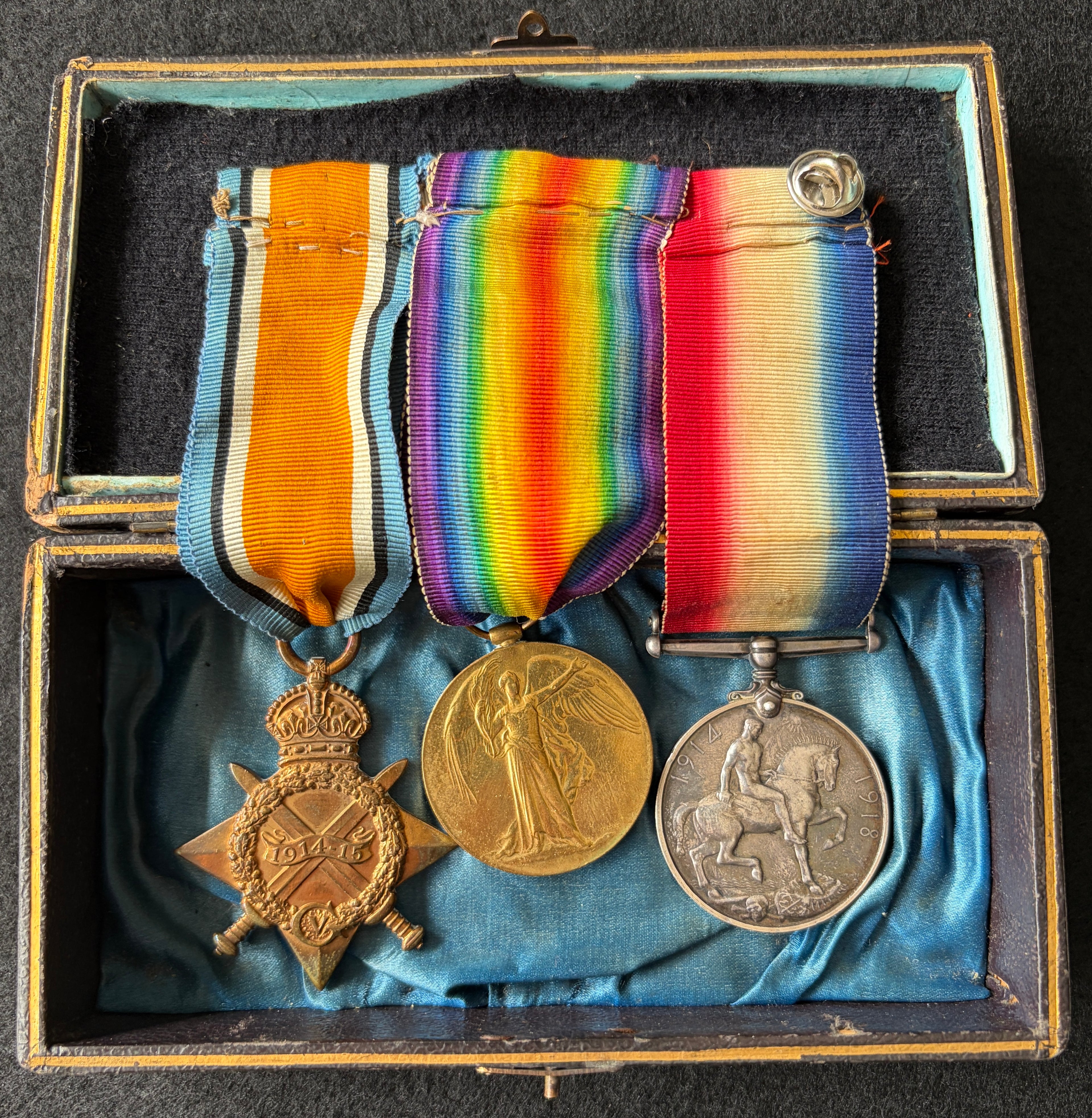 WW1 medal trio – 1914-15 Star, British War Medal & Victory Medal (South African – Bilingual) – awarded to H G KOCH of the Utrecht Commando – ‘Maritz Rebellion’ & German South West Africa