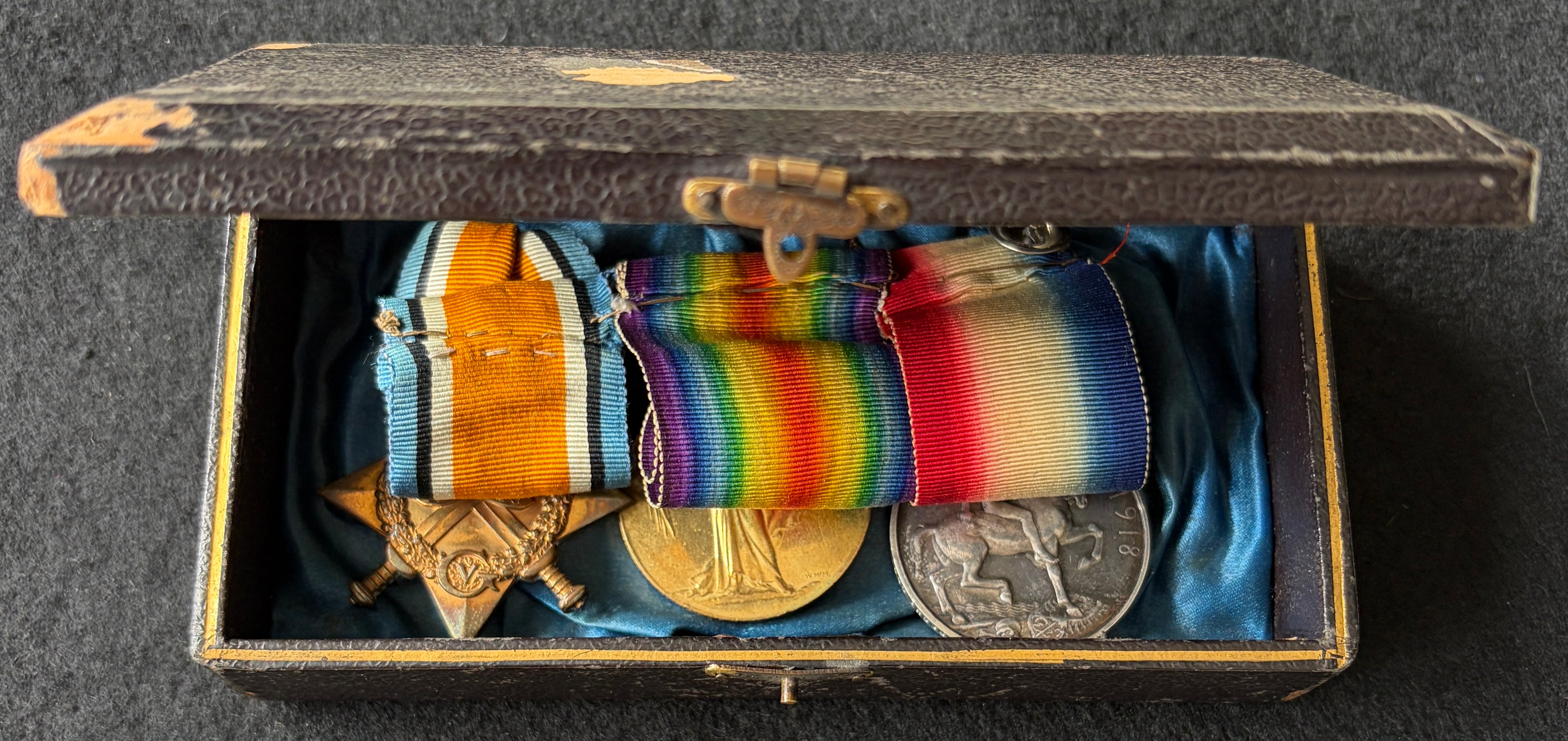 WW1 medal trio – 1914-15 Star, British War Medal & Victory Medal (South African – Bilingual) – awarded to H G KOCH of the Utrecht Commando – ‘Maritz Rebellion’ & German South West Africa