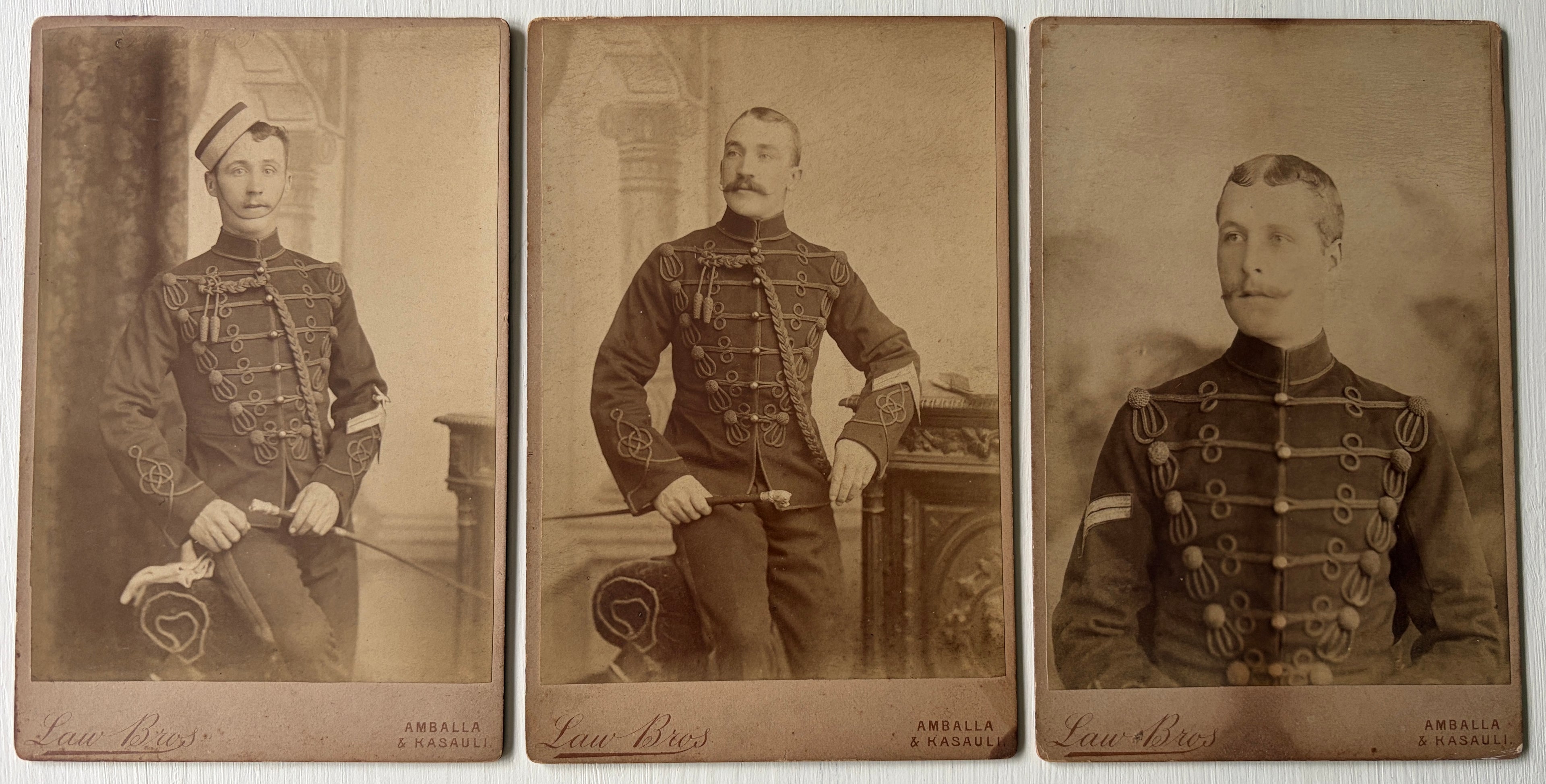 Very rare Victorian era father & son military archive – 5x original documents + 3x photographs relating to JOSEPH RICE 10th Regiment of Foot (North Lincolnshire - Indian Mutiny 1857 - in action at Lucknow) & JOSEPH HENRY RICE 18th Hussars.