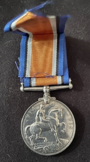 WW1 single medal - British War Medal - PERCY CATTERALL - Royal Engineers – KIA Killed in Action 1918 ‘Fourth Battle of Ypres’